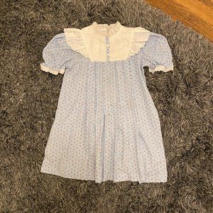 Vintage Girls Strawberry Print Dress